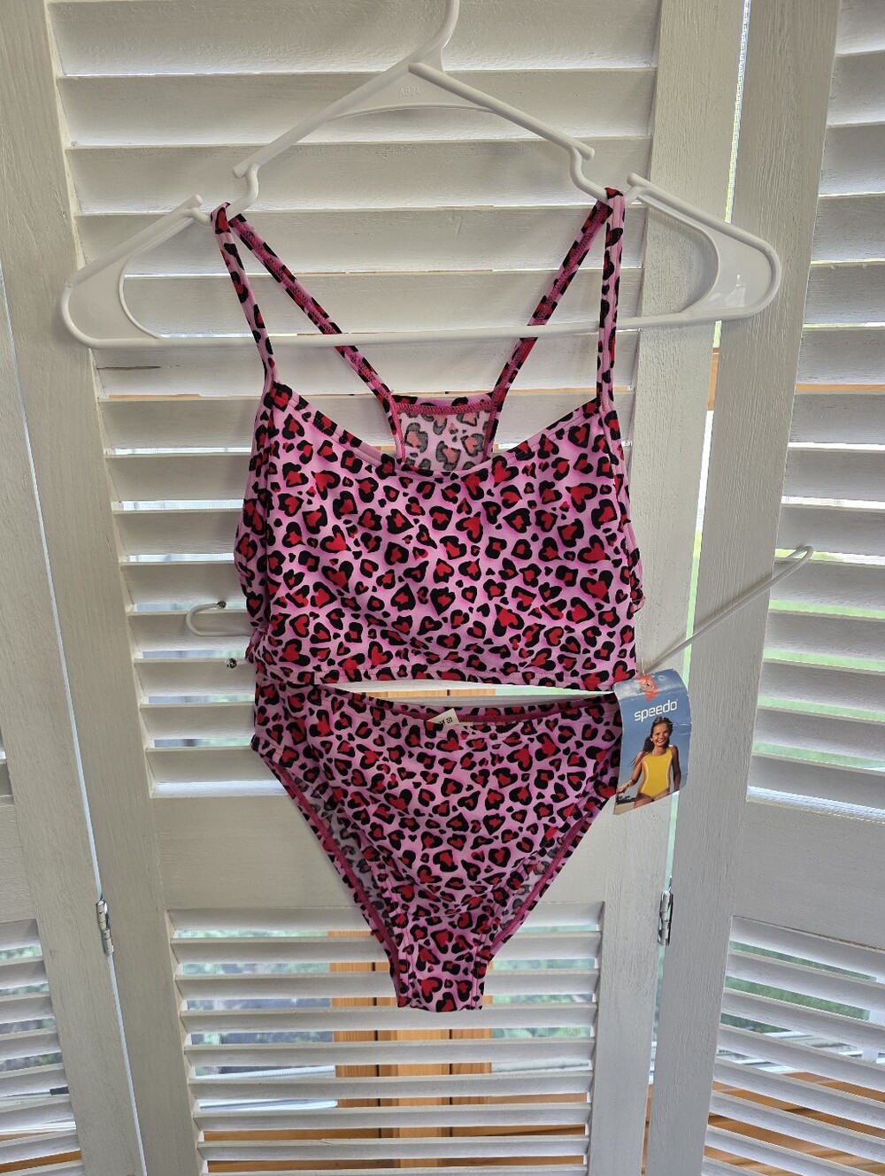 Speedo Girls 2 Piece Swimsuit Size 14